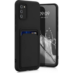 KWmobile Θήκη Σιλικόνης με Υποδοχή για Κάρτα - Samsung Galaxy A02s - Black (55085.01)