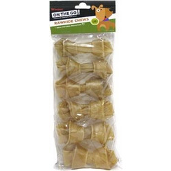 Pet Interest Natural Knotted Bones 6τμχ
