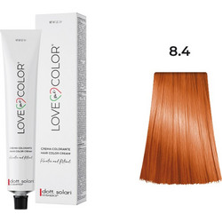 Dott. Solari Love Me Color 8.4 Ξανθό Ανοιχτό Χάλκινο Μόνιμη Βαφή Μαλλιών 100ml