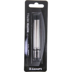 LUXOR ΑΝΤΑΛΛΑΚΤΙΚΟ ΣΤΥΛΟ NEOTEC ΤΥΠΟΥ PARKER 1.0ΜΜ ΣΕΤ 2ΤΕΜ ΜΑΥΡΟ