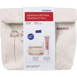 Korres Apothecary Wild Rose Gel-Cream 40ml + Bright-Eyed Cushion Cream 15ml