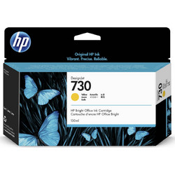 HP 730 Yellow Μελάνι Εκτυπωτή Inkjet 130ml P2V64A