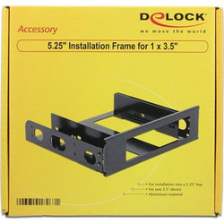 DeLOCK 18267 Frame 5.25" to 3.5" Black