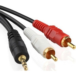 Καλώδιο 3.5mm male - RCA male Μαύρο 1.5m