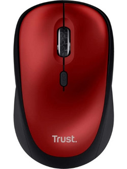 Trust Yvi+ Ασύρματο Mini Ποντίκι Red