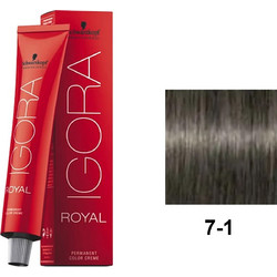 Schwarzkopf Igora Vibrance 7-1 Ξανθό Μεσαίο Σαντρέ Ημιμόνιμη Βαφή Μαλλιών Χωρίς Αμμωνία 60ml