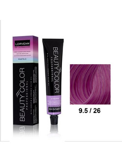 Lorvenn Beauty Color 9.5/26 Αμέθυστος Ανοιχτός Μόνιμη Βαφή Μαλλιών 70ml