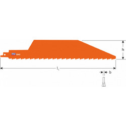 Λάμα Δομικών Υλικών 3043 H- HM 450x50mm Wilpu