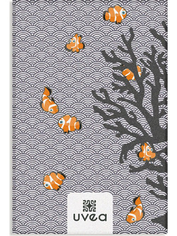 Uvea Clown Fish Πετσέτα Θαλάσσης Γκρι 70x140cm 91-89