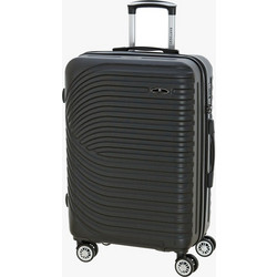 Bartuggi 724-501 Βαλίτσα Μεσαία 65x42x30cm με 4 Ρόδες Μαύρη