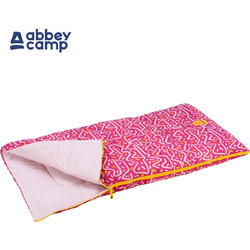 Abbey Camp 21NU-FUR Παιδικό Sleeping Bag Μονό 2 Εποχών Ροζ