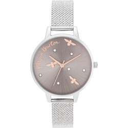 Olivia Burton Pearly Queen Γυναικείο Ρολόι με Ασημί Μεταλλικό Μπρασελέ OB16PQ01