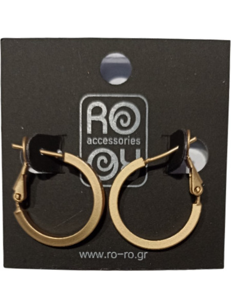 RO Accessories Γυναικεία Σκουλαρίκια Κρίκοι Χρυσά E2MG/20