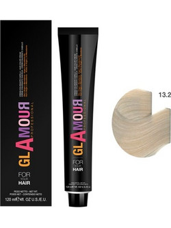 Glamour Professional Permanent Hair Color Cream 13.2 Eastern Pearl Μόνιμη Βαφή Μαλλιών 120ml
