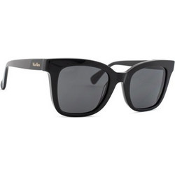 Max Mara MM0067/S 01A Γυναικεία Γυαλιά Ηλίου Τετράγωνα Κοκάλινα Άσπρα με Μαύρο Polarized Φακό
