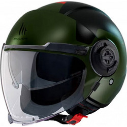 MT Viale SV S Beta A6 Matt Green Κράνος Μηχανής Jet 1150gr