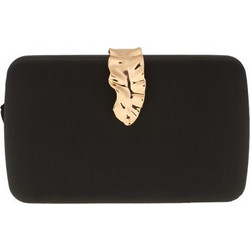 4Queens Τσαντάκι Φάκελος Clutch Black 19cm x 12cm x 2cm