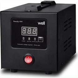 Well PoweUp Σταθεροποιητής Τάσης Relay 1000VA με 1 Πρίζα