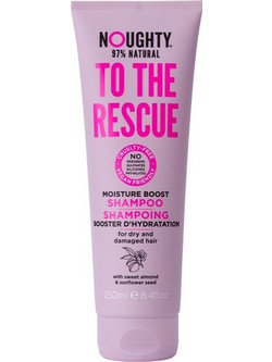 Noughty To The Rescue Moisture Boost Φυτικό Σαμπουάν για Επανόρθωση για Ξηρά & Ταλαιπωρημένα Μαλλιά 250ml