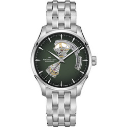 Hamilton Jazzmaster Ανδρικό Ρολόι Αυτόματο με Ασημί Μεταλλικό Μπρασελέ H32675160