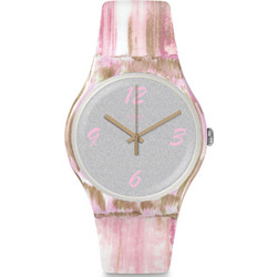 Swatch Γυναικείο Ρολόι με Πολύχρωμο Καουτσούκ Λουράκι SUOW151