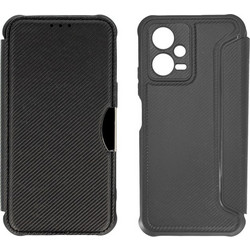 Powertech Razor Carbon Book Black (Xiaomi Note 12 / Poco X5)