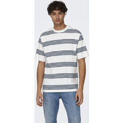 Ανδρικό t-shirt ONSLEONARD LIFE RLX STRIPED SS TEE 22028148