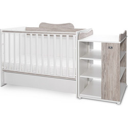 Lorelli Multi Πολυμορφική Κούνια με Στρώμα 60x120cm White Artwood 10150570030A
