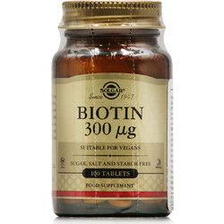 Solgar Biotin 300μg 100 Ταμπλέτες