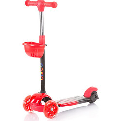 Chipolino Scooter Disco Παιδικό Πατίνι Τρίτροχο με Φωτάκια Κόκκινο