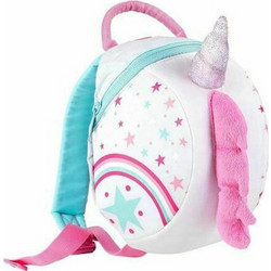 Polo Unicorn Σχολική Τσάντα Πλάτης Νηπιαγωγείου Λευκή Ροζ 801004-00 2022