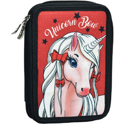 Back Me UP Unicorn Bow Κασετίνα Γεμάτη με 2 Θήκες Κόκκινη 357-14100