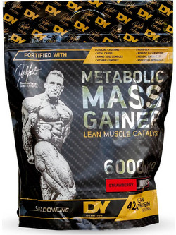 DY Nutrition Metabolic Mass Gainer Strawberry Πρωτεΐνη Όγκου 6kg