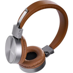 Hoco W2 Ενσύρματα & Ασύρματα Bluetooth Ακουστικά On Ear Καφέ
