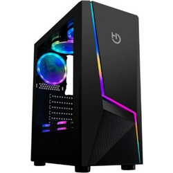 Hiditec V20 Pro Black Gaming Midi Tower Κουτί Υπολογιστή με Πλαϊνό Παράθυρο