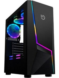 Hiditec V20 Pro Black Gaming Midi Tower Κουτί Υπολογιστή με Πλαϊνό Παράθυρο