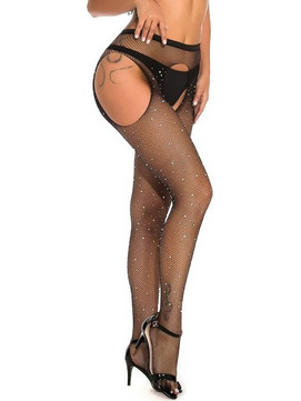 Black Fishnet Diamonds Pantyhose