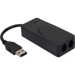 USB FAX MODEM 2 ΘΥΡΩΝ 56K DIAL UP V.92/V.90 Dual VOICE/DATA