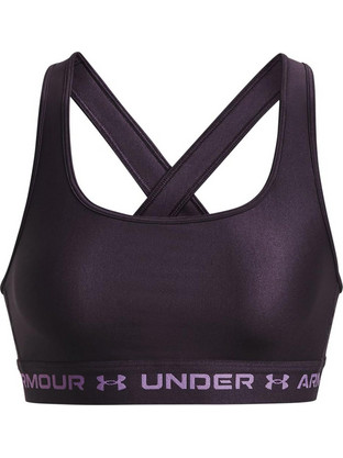 Under Armour Mid Crossback Αθλητικό Μπουστάκι με Μέτρια Στήριξη & Αφαιρούμενη Ενίσχυση Σομόν 1361034-541