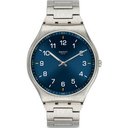 Swatch Skin Suit Ανδρικό Ρολόι με Ασημί Μεταλλικό Μπρασελέ SS07S106G