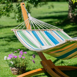 Πανί Αιώρας με ξύλινη ράβδο Chillounge Green Bay - single