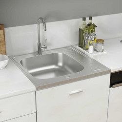 vidaXL 147231 Ένθετος Νεροχύτης Inox 60x60cm