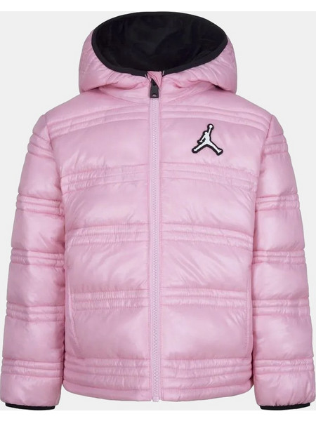 Nike Jordan Jdg Core Mid Αθλητικό Παιδικό Μπουφάν Χειμωνιάτικο Puffer Ροζ 35C436-A0W