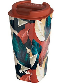 QUOKKA ΠΛΑΣΤΙΚΗ ΚΟΥΠΑ ΚΑΦΕ ΜΕ ΔΙΠΛΟ ΤΟΙΧΩΜΑ 450ml FLUX AUTUMN FALL 40222