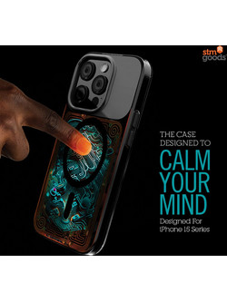 STM Reveal Warm MagSafe - Anti-stress case for iPhone 15 (Black Realm)