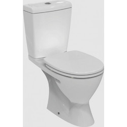 Ideal Standard Eurovit Λεκάνη Τουαλέτας Δαπέδου Πίσω Σιφώνι με Καζανάκι & Κάλυμμα Soft Close Λευκή V337101