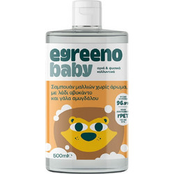 Egreeno Baby Βρεφικό Σαμπουάν για Ατοπικό Δέρμα Αβοκάντο & Αμύγδαλο 500ml