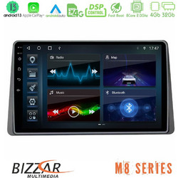 Bizzar U-M8-DC0628 Ηχοσύστημα Αυτοκινήτου με Οθόνη Αφής USB Bluetooth & GPS