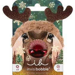 Invisibobble Red Nose Raindeer The Original Sprunchie 1τμχ & The Original Hair Spiral 3τμχ