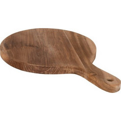 Homemarkt ΞΥΛΟ ΚΟΠΗΣ ΣΤΡΟΓΓΥΛΟ HM4292 ΞΥΛΟ ΤΕΑΚ ΣΕ ΦΥΣΙΚΟ-ΤΡΥΠΑ ΚΡΕΜΑΣΗΣ & ΧΕΡΟΥΛΙ 23x35x2Yεκ